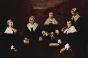 Frans Hals Gruppenportrat der Regentinnen des Altfrauenhospitzes in Haarlem oil painting artist